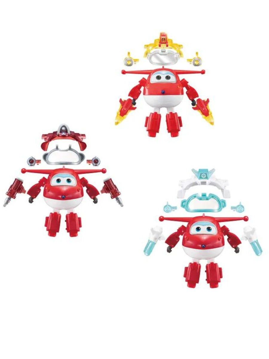 Набор Super Wings Трансформер Джетт и 3шара