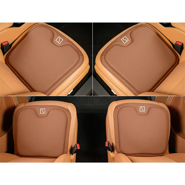 Накладка, подушка для сиденья, кресла автомобиля Zeekr, комплект 4шт (Криптаново-каштановый)