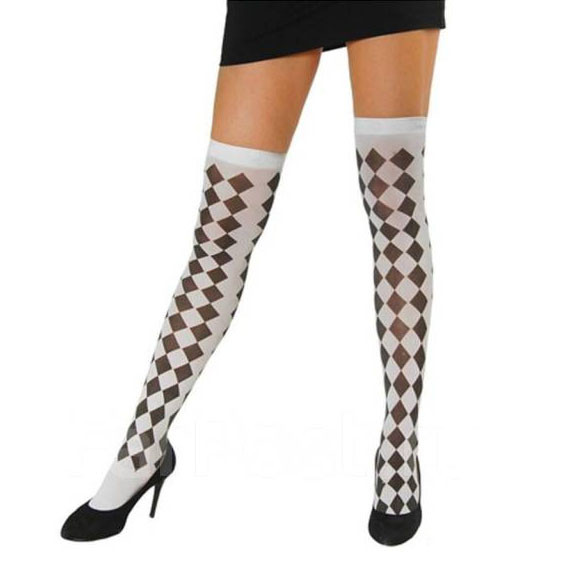 Высокие гольфы карнавальные ромб