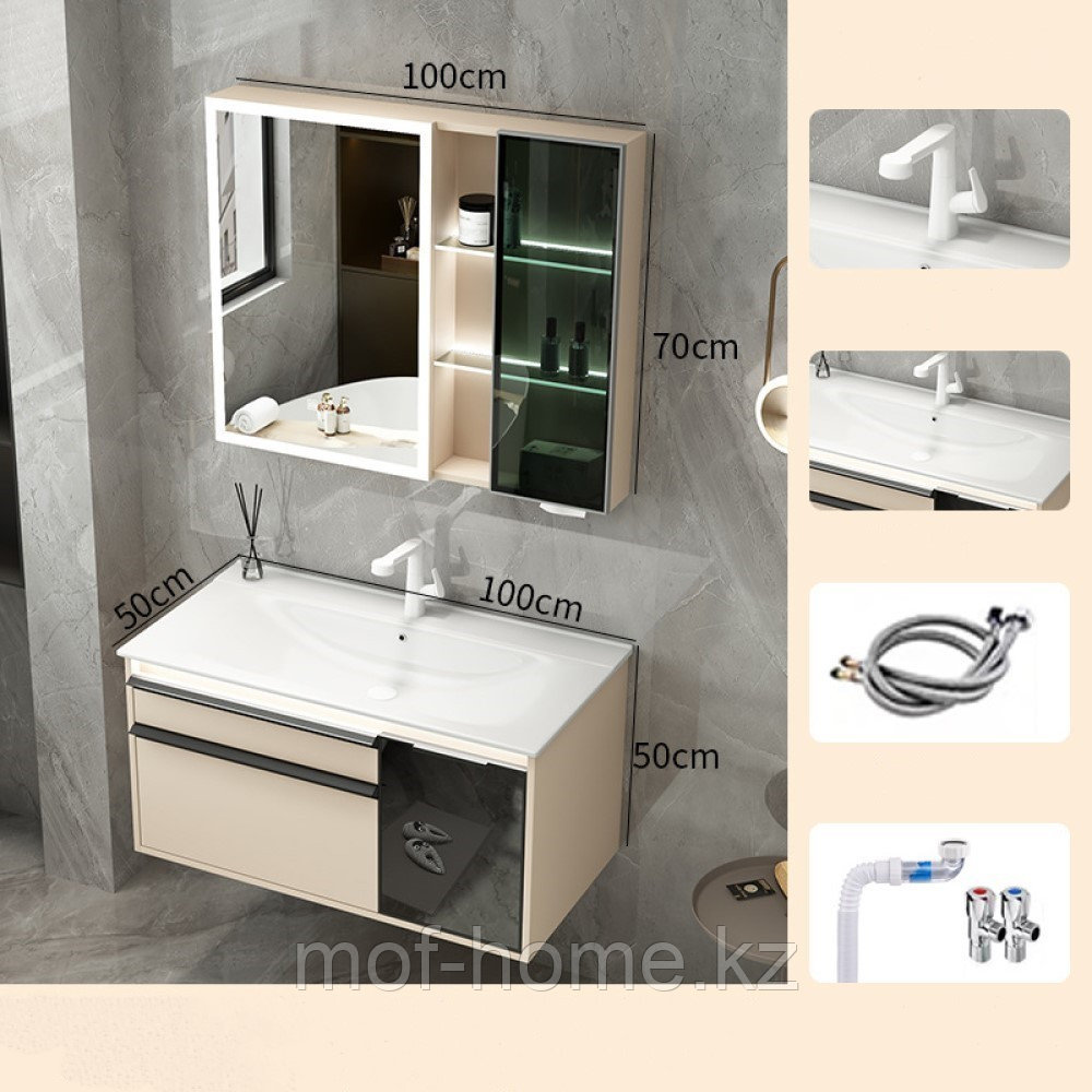 Комплект для ванной комнаты Mont Blanc-100 - фото 1 - id-p114351025