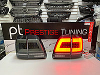 Задние фонари на Land Cruiser 100 1998-2007 дизайн LC300 (Черный цвет)