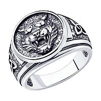Кольцо из серебра SOKOLOV 95010159 чернение
