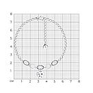 Браслет из серебра с фианитами SOKOLOV 95050031 чернение, фото 5