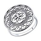 Кольцо из серебра Diamant 95-110-01114-1 черненное серебро, фото 4