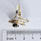 Серьги из серебра с фианитами Индия L903, фото 6