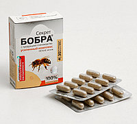 Натуральные капсулы «Секрет бобра. Лёгкие лёгкие» с продукцией пчеловодства, 30 капсул по 500 мг