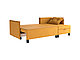 Диван-кровать угловой ТУУЛИ  (TUULI, ткань TWIST 10)  с ящиком для хранения, жёлто-оранжевый, фото 3
