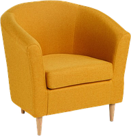 Кресло ТУННЕ (TUNNE, ткань TWIST 10), жёлто-оранжевое