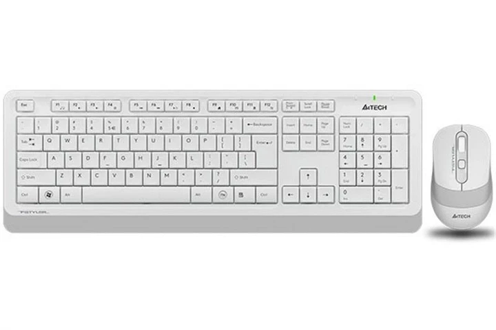Клавиатура + мышь беспроводная A4tech Fstyler FG1010S White USB - фото 1 - id-p114883618