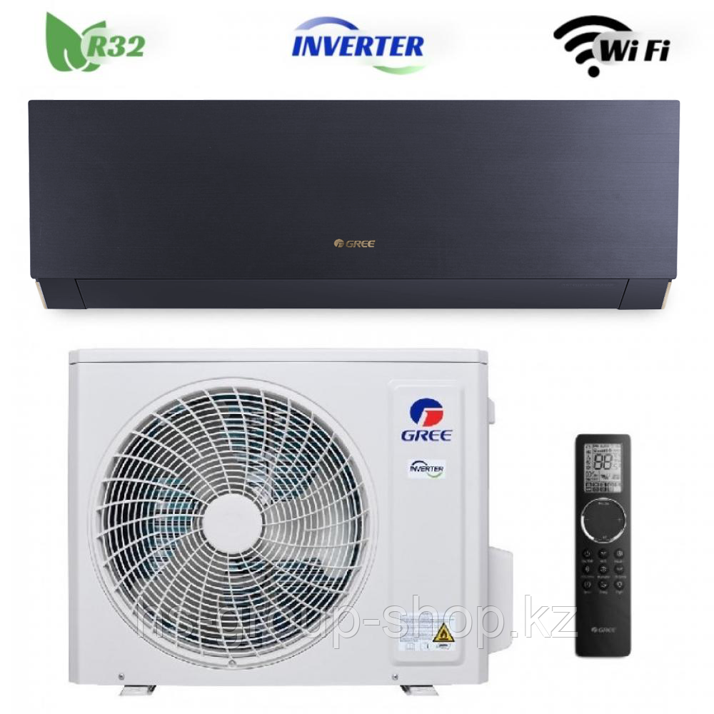 Кондиционер настенный Gree-09: Clivia Inverter R32 GWH09AUCXB-K6DNA1A (без соединительной инсталляции, Wi-Fi) - фото 2 - id-p114884128