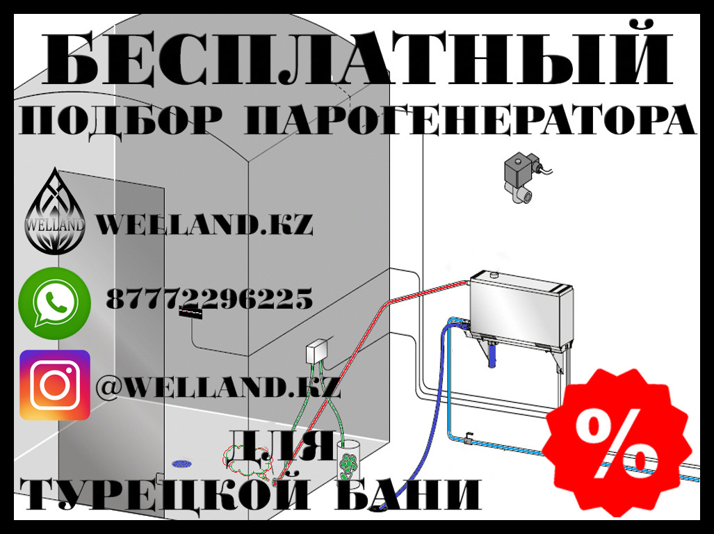 Бесплатный подбор парогенераторов для вашей Турецкой бани (Хаммам)