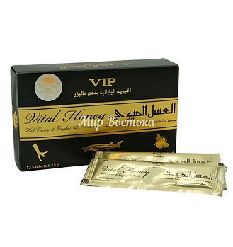 Королевский биомед для мужчин Vital Honey VIP Dose Vital (Ослабленный, 12 пакетиков по 15 г)