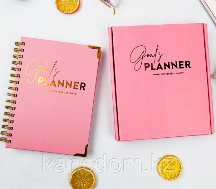 Блокнот планер А5 "Goals Planner" 112л, Pink