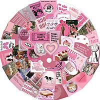 Наклейка Sticker Pack "Rose Pink" 50шт UU023