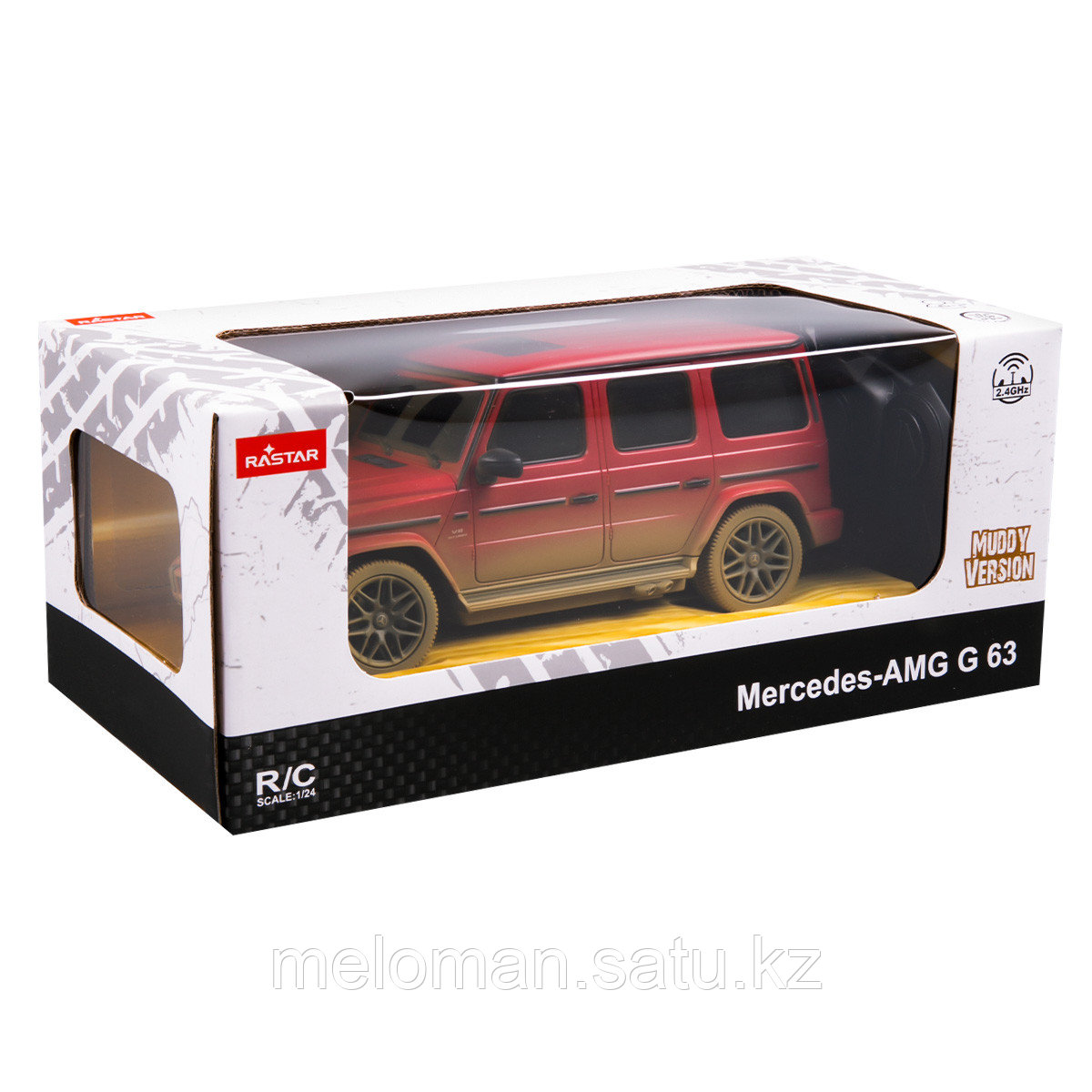 Rastar: 1:24 Mercedes-Benz G63 AMG Muddy version, красный - фото 6 - id-p114885675