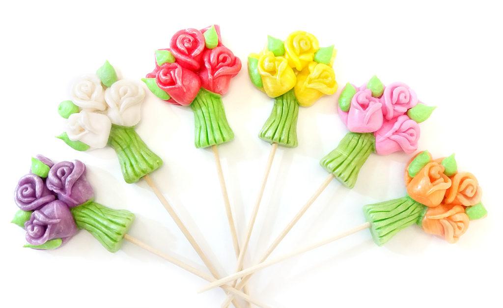 Леденец «Розы» лолли 27 гр (20 шт. в упаковке)