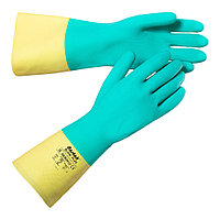 Перчатки латексные с напылением от химикатов NEB2812