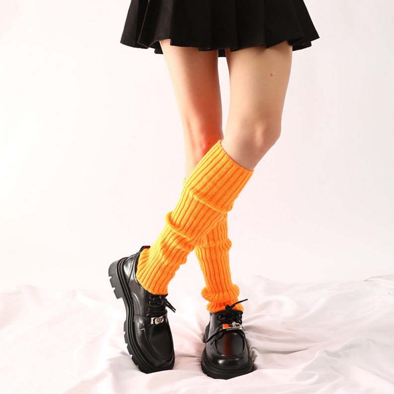 Гетры женские вязанные оранжевые - фото 1 - id-p114889701