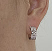 Золотые серьги с бриллиантами 0,88Ct VS1/G EX, фото 4