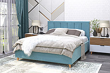 Кровать Berta голубой 160х200 см, фото 2