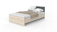 Кровать двухспальная ЕСО К012 дуб М Серый с матрасом
