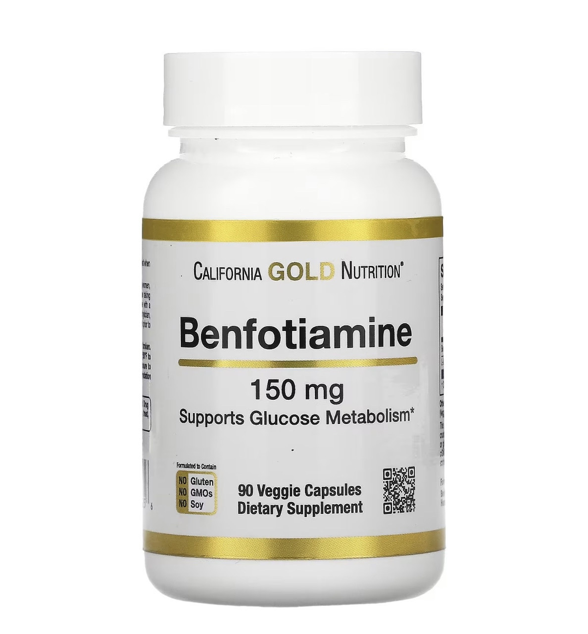 California gold nutrition бенфотиамин, 150мг, 90 капсул - фото 3 - id-p114890415