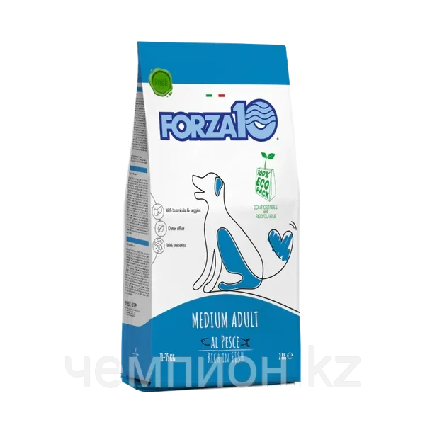 13100 Forza10 Medium Maintenance pesce, Форца10 корм из рыбы для собак средних пород, уп. 2кг.