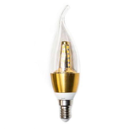 Лампа LED E14 стандарт Свеча на ветру 5W GB - фото 1 - id-p114890839