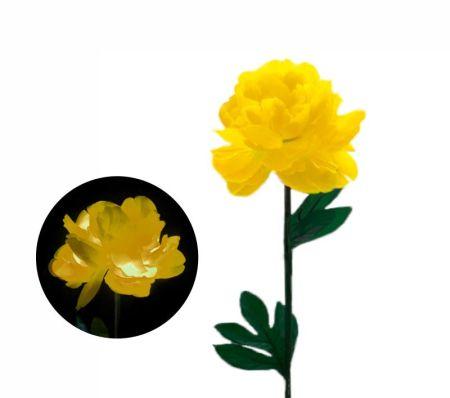 Цветы пион 60 см Желтый - фото 1 - id-p114892406