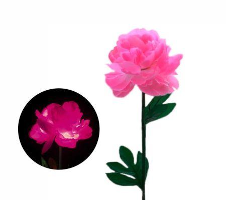 Цветы пион 60 см Ярко- розовый