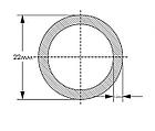 Профиль алюминиевый Труба круглая ТАТПРОФ 22х1,2 6м, фото 2