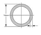 Профиль алюминиевый Труба круглая ТАТПРОФ 16х0,8 6м, фото 2
