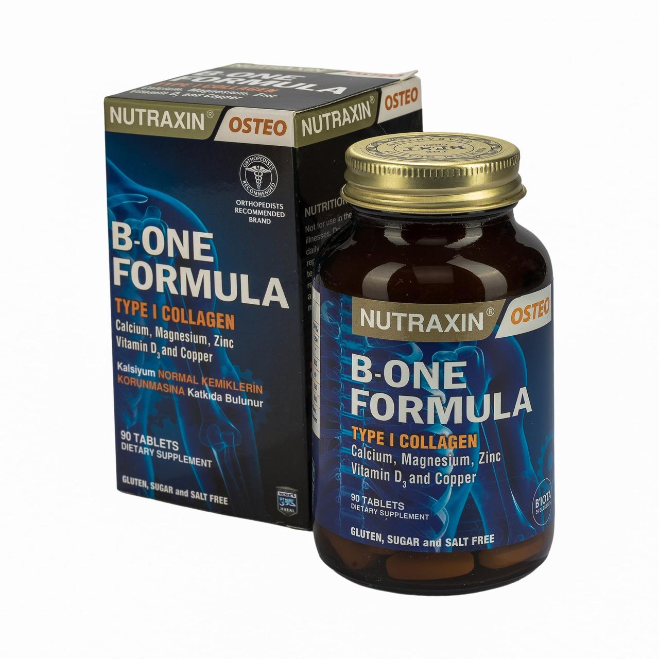 Витаминная формула для здоровья всего организма B-one formula Nutraxin (Osteo) 90 таблеток - фото 1 - id-p114905827