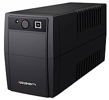Ippon ИБП Ippon Back Power Pro II Euro 650, 650VA, 360Вт, AVR 162-290В, 2хEURO, управление по USB, RJ-45, LCD,