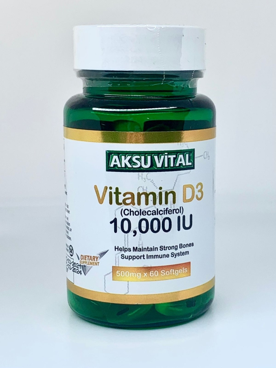 Витамин D3 60 капсул Shiffa Home 10000 единиц - фото 1 - id-p114906748