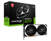 Видеокарта MSI GeForce RTX 4070 TI VENTUS 2X 12G OC, 12G GDDR6X 192-bit HDMI 3xDP