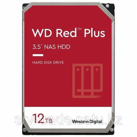 Жесткий диск Western Digital RED Plus [WD120EFBX] [12 ТБ, 3.5", SATA III, 7200 об/мин, кэш - 256 МБ, сетевой - фото 1 - id-p114909670