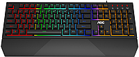 Игровая Клавиатура AOC GK200, 104 клавиш, RGB SHOW, кабель 1,8м, USB2.0 GK200D32R