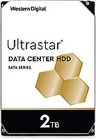 HDD 2Tb WD ULTRASTAR 128MB 7200RPM SATA3 3,5" 1W10002 сенімділігі жоғары қатты диск