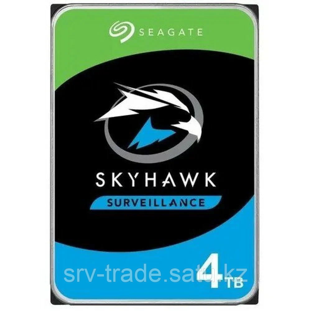 Жесткий диск для видеонаблюдения 4Tb Seagate SkyHawk Surveillance SATA3 3.5" 5400rpm ST4000VX016 - фото 1 - id-p114907573