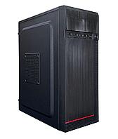 Корпус JM 034, mITX, mATX, ATX, USB2.0x2, 3,5"x2 2,5"x3, БП 400W, Черный