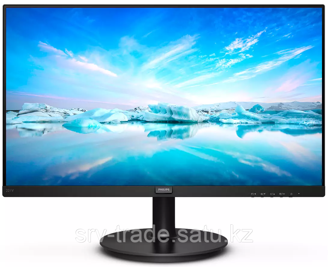 Монитор 21,5" PHILIPS 221V8 VA FHD 4мс 250кд/м 4000:1 1xVGA 1xHDMI Цвет: Черный - фото 1 - id-p114909995