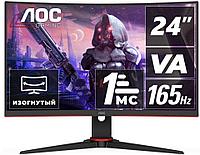 Монитор Игровой 23,6" AOC C24G2AE/BK VA 165Hz Curved 1ms 250cd/m 178/178 3000:1 2xHDMI 1xD-SUB 2x2W