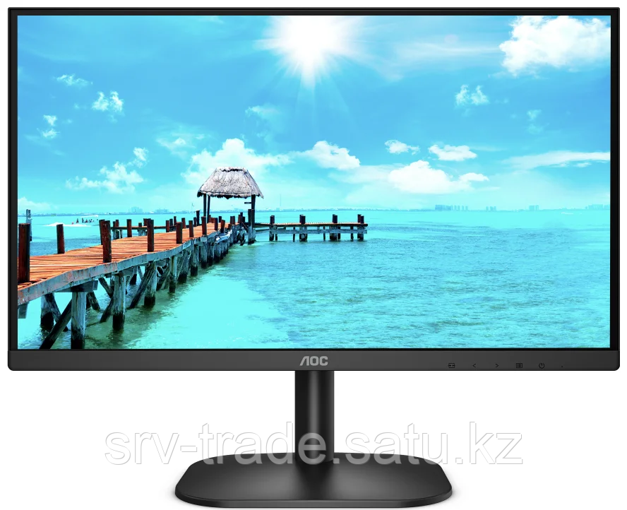 Монитор 23.8" AOC 24B2XDA IPS 1920x1080 75Hz 4мс 250кд/м2 1000:1 VGA HDMI DVI 2x2W Black - фото 1 - id-p114910005