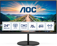 Монитор 23.8" AOC Q24V4EA IPS 2560x1440 75Hz 250кд/м2 4мс 1000:1 20млн:1 HDMI DP Black