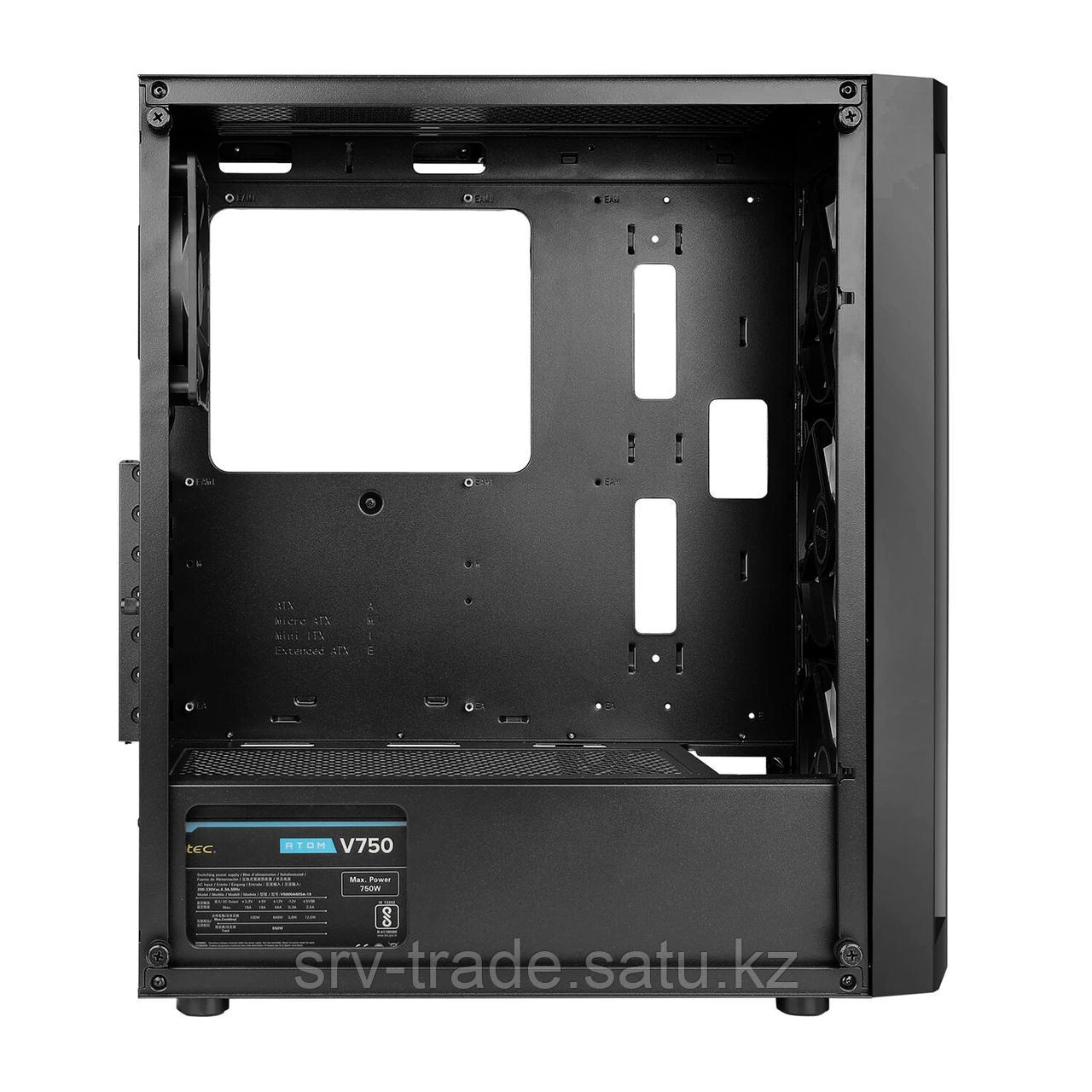 Корпус ATX midi tower Antec, NX290, (NX290AV75), черныйCase NX290AV75, 1*120 ARGB+3*120 ARGB fan, (Atom 750W), - фото 5 - id-p114911067