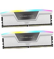 Комплект модулей памяти Corsair Vengeance RGB, CMH64GX5M2B6000C40W, DDR5, 64 GB, whiteDIMM kit