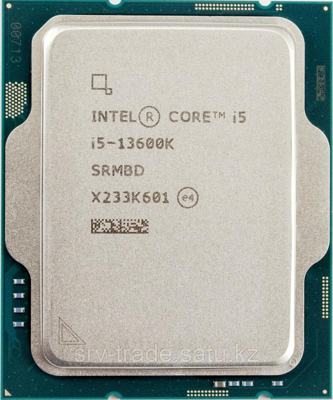 CPU Intel Core i5-13600K 2.6/3.5GHz (3.9/5.1GHz) 14/20 Raptor Lake Intel UHD770 125-181W LGA1700 OEM - фото 1 - id-p114907966