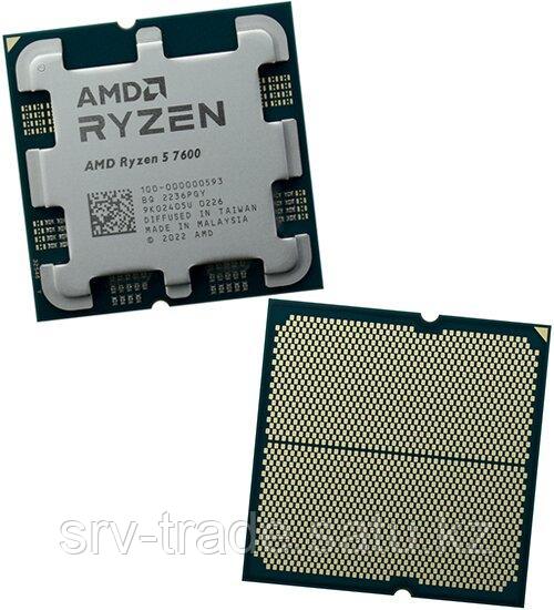 Процессор AMD Ryzen 5 7600, oemCPU 3.8GHz (Raphael, 5.1), 6C/12T, (100-100001015), 6/32MB, 65W, AM5 - фото 1 - id-p114910335
