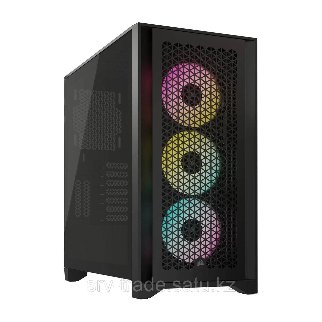 Корпус ATX midi tower Corsair, iCUE 4000D RGB Airflow, CC-9011240-WW(без БП), черныйCase black - фото 4 - id-p114910388